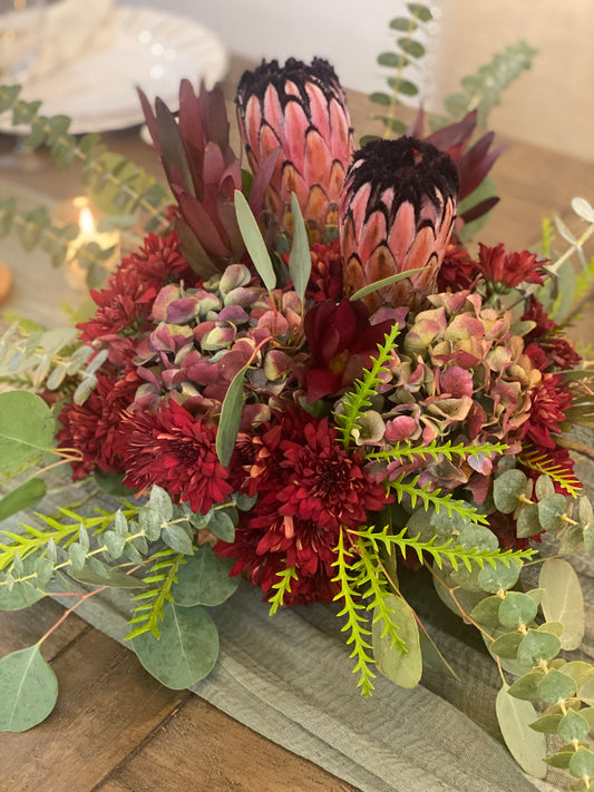 Protea table arrangement