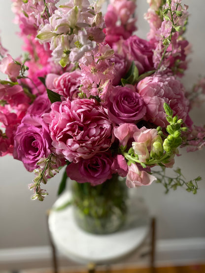 Peony and Rose Blossom